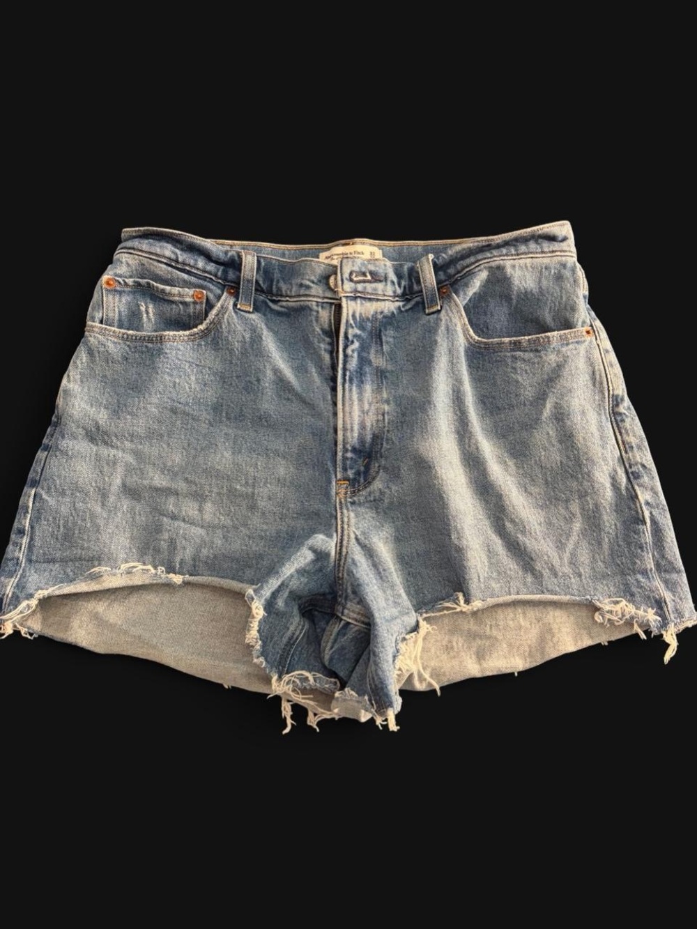 Abercrombie & Fitch Light Blue Distressed Denim Cutoff Shorts 32/14